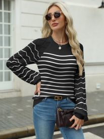 Womens Sweaters Long Sleeve Pullover Knitted Tops