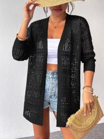 Womens 2025 Summer Crochet Cardigan Sweaters