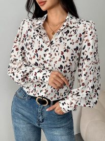 Elegant Lantern Long Sleeve Blouse (US Only)