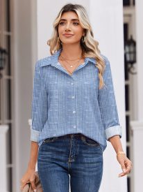 Business Casual Long Sleeve Button Down Shirt (US Only)