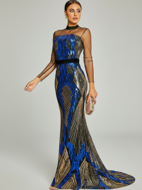 Stand Collar Mermaid Evening Dress RD50209