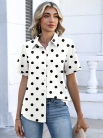 Dressy Casual Short Sleeve Button Down Shirts (US Only)
