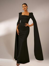 Formal Square Neck Mermaid Dress XJ878