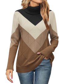 Trendy Chunky Knitted Turtleneck Sweater (US Only)